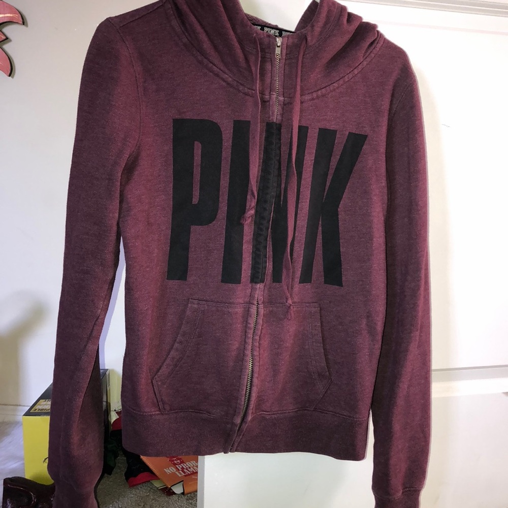 PINK zip up sweatshirt